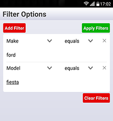 Screen Upgrades: New in-app filtering options