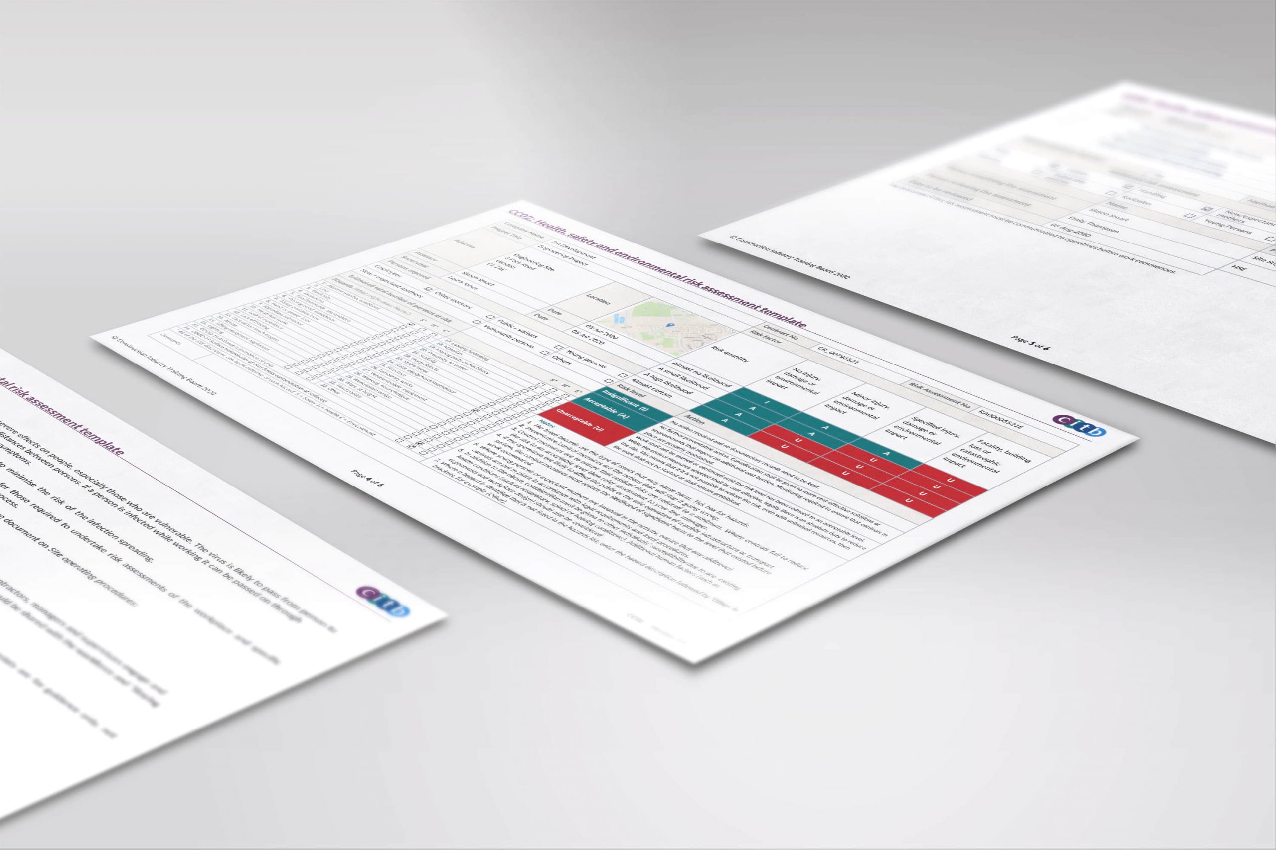 risk assessment screenshots